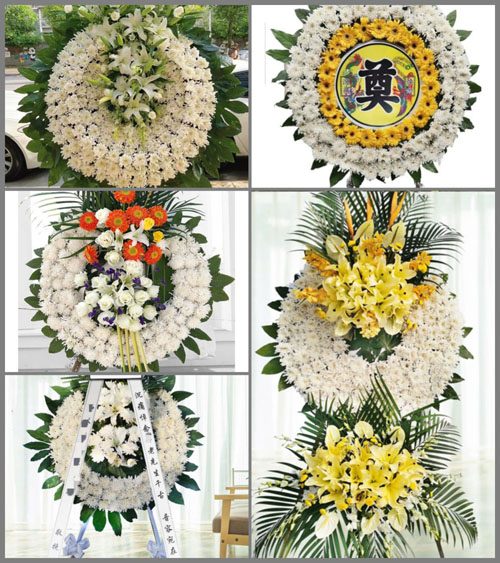 广东肇庆市高要区蛟塘镇竹围村花圈速递